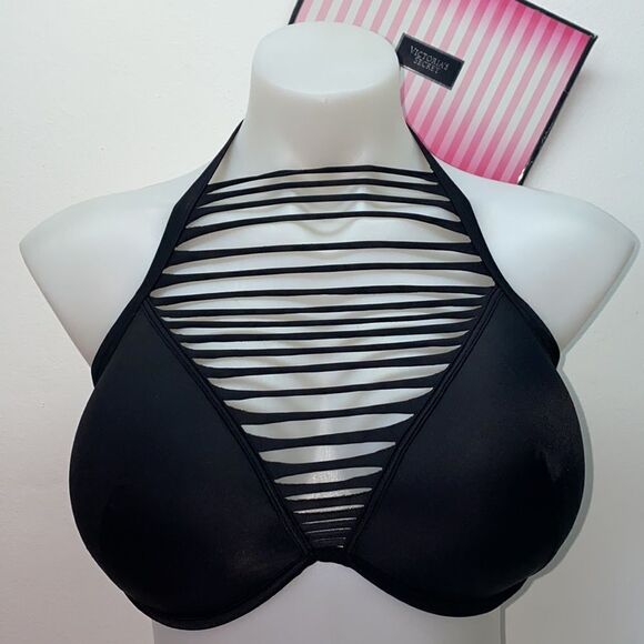 🔥🏖VICTORIA SECRET  swimsuit  top 36DDpush-up bottom-large New #1 - Picture 5 of 12